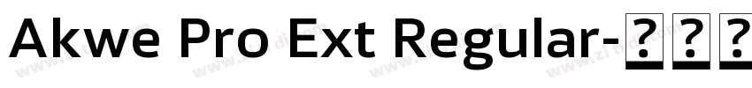 Akwe Pro Ext Regular字体转换